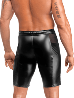 Noir Handmade Onyx Hybrid Shorts am Körper getragen, seitliche Ansicht