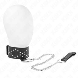 KINK Halskette mit silbernen Nieten, Modell 3, Gesamtansicht des Halsbands