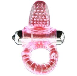 Baile Sweet ABS Vibrationsring in Rosa, Gesamtansicht, Nahaufnahme des Produkts