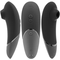 Womanizer Next Klitorisstimulator mit 3D Pleasure Air in Schwarz, Seitenansicht mit ergonomisch geformtem Griff