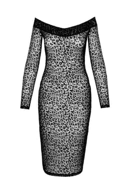 Noir Handmade Midikleid, Detailansicht der langen, engen Ärmel