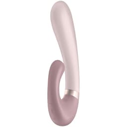 Satisfyer Heat Wave Rabbit-Vibrator in Rosa, Gesamtansicht, in ruhiger Produktinszenierung