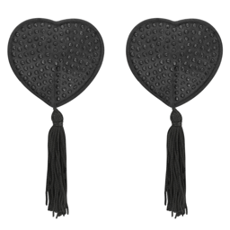 Coquette Chic Desire selbstklebende Nippelabdeckungen in Schwarz, Rückseite mit selbstklebender Fläche