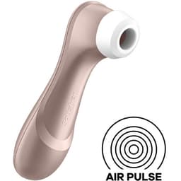 Satisfyer Pro 2 von der Seite mit ovalem Silikonkopf im Detail