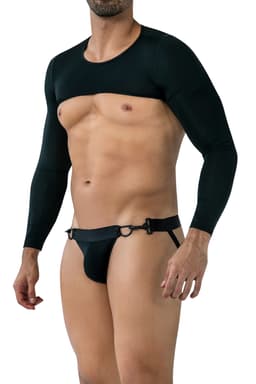 Cut4Men Jockstrap-Set, Nahaufnahme des Jersey-Stoffs