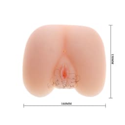 Baile Realistische Vagina und Anus – innenstruktur des Masturbators im Querschnitt-Detail