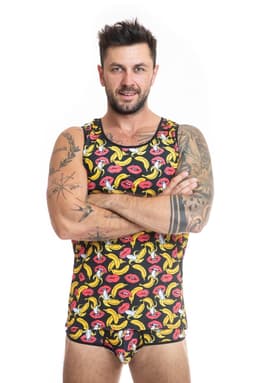 Anais Men Banana Herren-Top, Gesamtansicht vorne