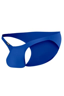 Cut4Men Low-Rise-Slip mit Bulge-Effekt in Königsblau, Detailansicht des Bulge-Bereichs