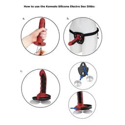 ElectraStim Komodo Dildo von der Seite mit geriffelter Oberfläche im Detail