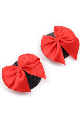 Be Lily Nippelsticker mit Pailletten und Satinschleife, Gesamtansicht