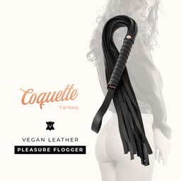 Coquette Chic Desire Flogger mit weichen Lederriemen im Detail
