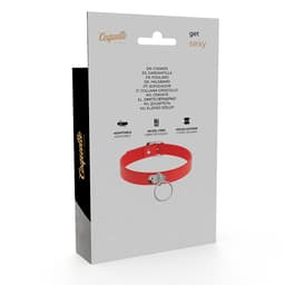 Rote Halskette als Teil der Coquette-Chic-Desire-Accessoire-Linie