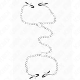 Kink Set aus 4 Nippelklemmen mit 32 cm Kette, Gesamtansicht des Kettensystems