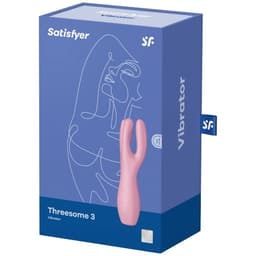 Satisfyer Threesome 3 freigestellt von der Seite, in natürlichem Licht fotografiert