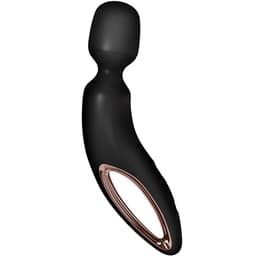 Satisfyer Wand-er Land XXL-Wand-Massager, Griff mit Roségold-Details in der Nahaufnahme