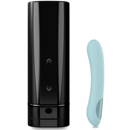 Kiiroo Onyx+ und Pearl 2+ Set in Türkis, beide Toys in der Gesamtansicht