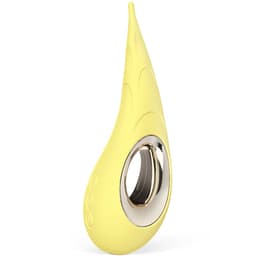 Lelo Dot Cruise Klitorisstimulator in Gelb, Gesamtansicht – Produktfoto in Studioqualität