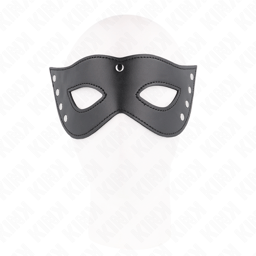Kink Augenmaske mit 4 Nieten mit Maßen 28 x 8 cm, Größenverhältnis erkennbar