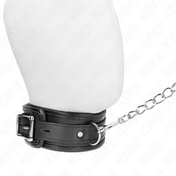 Kink Basismodell 1 Halsband mit Leine, das breite Basisband in der Detailaufnahme