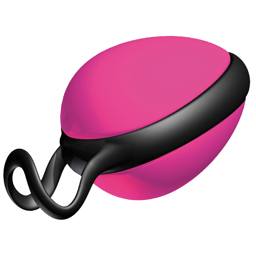 Joydivision Joyballs Secret Einzel-Liebeskugel in Fuchsia-Pink, Gesamtansicht