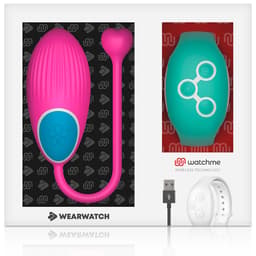 Wearwatch Egg mit WatchMe-Smartwatch am Handgelenk – Studioaufnahme