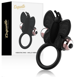 Coquette Chic Desire Cockring Schmetterling mit Vibrator, Gesamtansicht