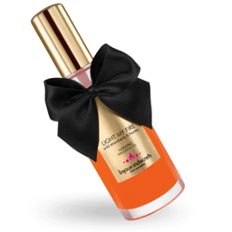 Bijoux Indiscrets Wärmeeffekt-Öl Erdbeere, Verpackung im Größenvergleich