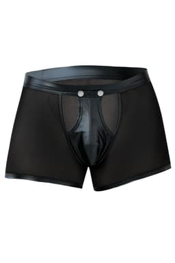 Cut4Men Sheer Boxer, Nahaufnahme des gummierten Logos