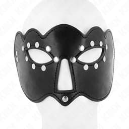 Kink Party-Augenmaske Modell 1 flach liegend auf hellem Untergrund fotografiert