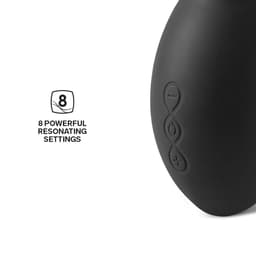 Lelo Sona 2 Cruise Schwarz, Nahaufnahme der Bedientasten in gestochen scharfer Produktfotografie