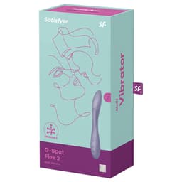 Verpackung des Satisfyer G-Spot Flex 2, aus einem weiteren Blickwinkel