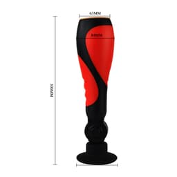 Rückseite der Verpackung des Baile Oral Sex Lover 30V Masturbators mit Angaben