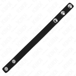 Verpackung des Kink Penisrings aus Leder mit Produktabbildung und Maßangaben