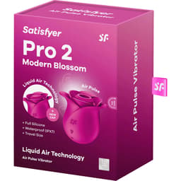 Satisfyer Air Pulse Pro 2 Modern Blossom mit Zubehör und Ladekabel