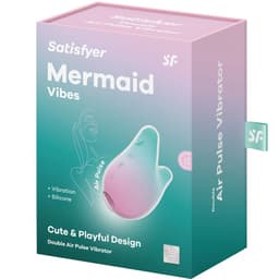 Satisfyer Mermaid Vibes Air-Pulse-Vibrator mit doppelter Silikonoberfläche von oben