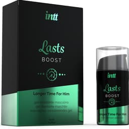 Intt For Him Verzögerungsgel, Verpackung mit Produktinformationen
