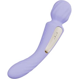Lelo Switch Wanda doppelseitiger Vibrator, Ladekontakte am Korpus in der Detailaufnahme