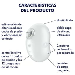 Satisfyer Cutie Ghost mit USB-Ladekabel verbunden in Produktfotografie