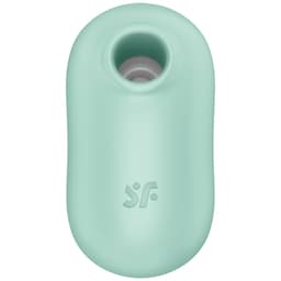 Satisfyer Pro To Go 2 Klitoris-Stimulator aus Silikon und ABS seitlich mit Druckwellenöffnung im Detail