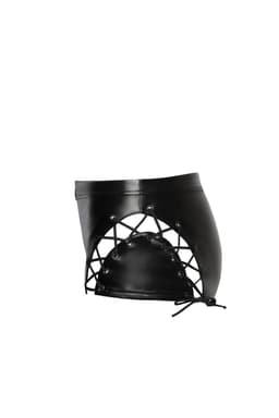 Noir Handmade Shorts am Körper getragen, seitliche Ansicht