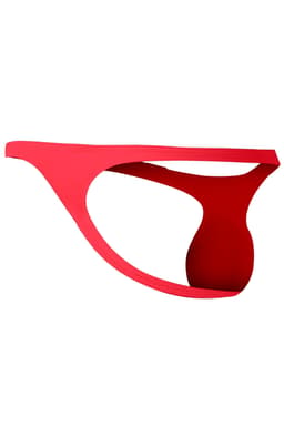Cut4Men Micro Bulge String in Scarlet, Nahaufnahme des elastischen Materials