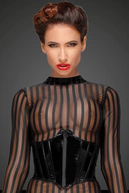 Noir Handmade Kleid in schwarz, Detailansicht des Verschlusses