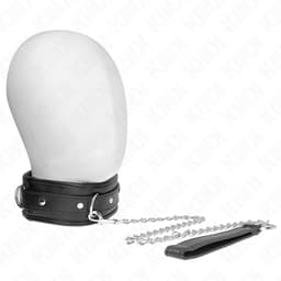 Kink Kunstleder-Halsband Modell 3 mit Polsterung in der Gesamtansicht