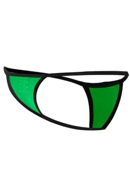 Cut4Men Mini Tanga Kini in Türkis, Nahaufnahme des elastischen Materials