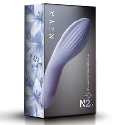 Verpackung des Niya N2 Intimmassagegeräts in Studioaufnahme auf weißem Hintergrund