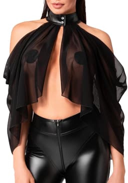 Noir Handmade Tüll-Bolero in Schwarz, Verpackung in der zugehörigen Hochglanzbox