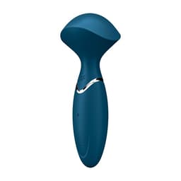 Satisfyer Mini Wand-er von der Seite, federnder Hals und Kopf im Detail