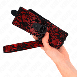 KINK Spitzenkette mit Echtleder-Leine, Detailansicht der 105 cm langen Leine