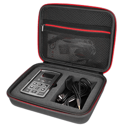 ElectraStim Axis Zweikanal-Elektrostimulator, Gesamtansicht des Bedienfelds