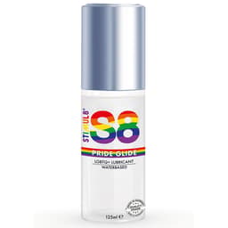 Stimul8 S8 Glide Pride Gleitgel, 125-ml-Flasche, Gesamtansicht